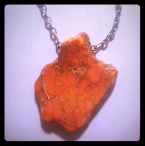Orange River Stone 18" Necklace